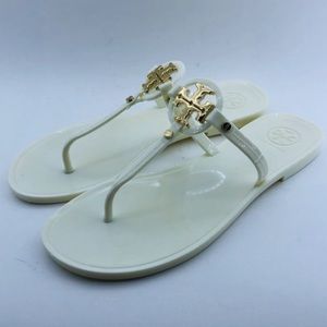 Tory Burch White/Ivory Jelly Sandal